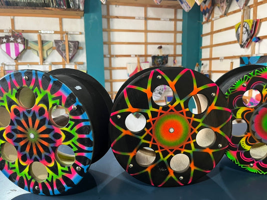 Carretilha 11" Madeira Graffitada /Desenho