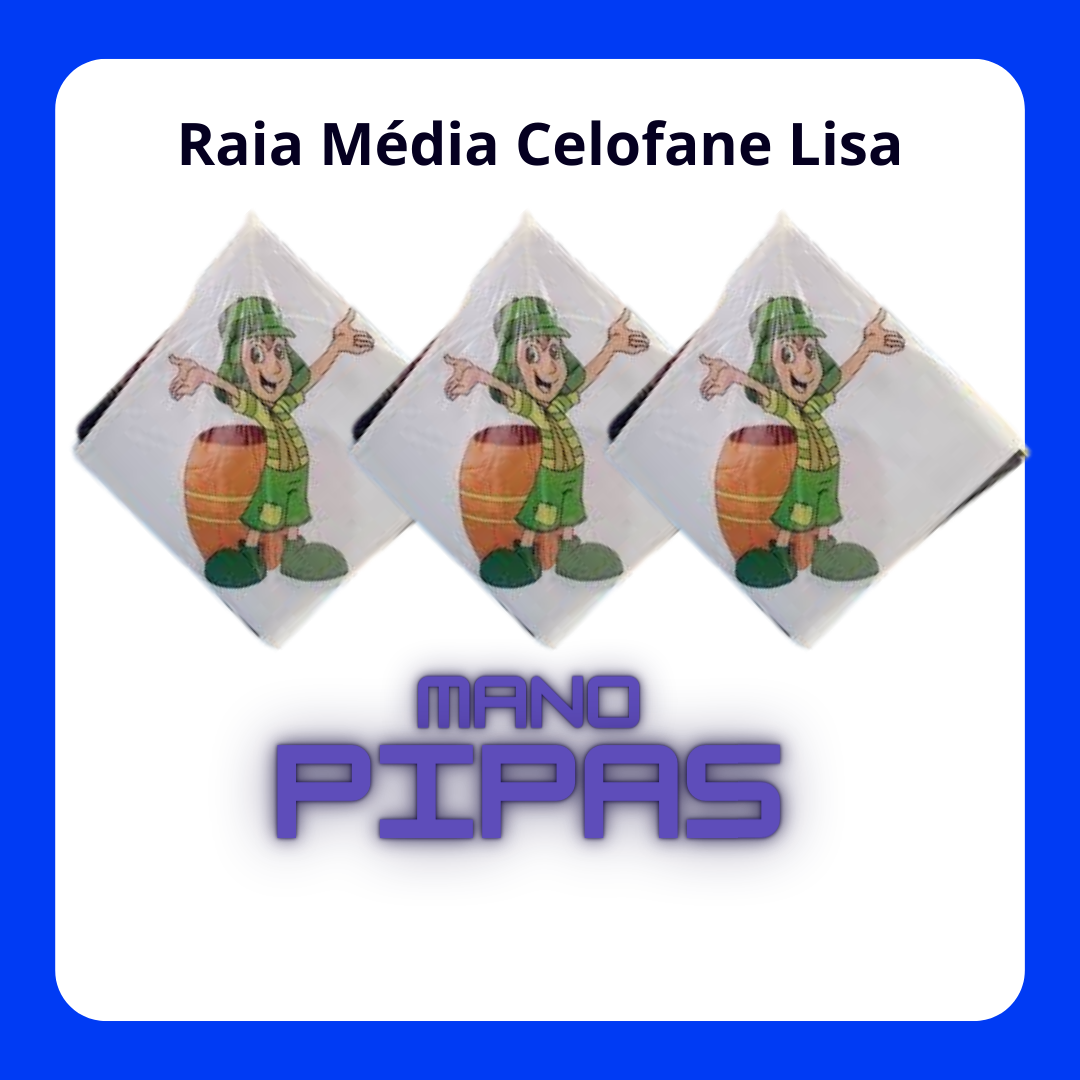 Raia *Média Plástico Desenhos* (38X38) com 20 unidades no pacote