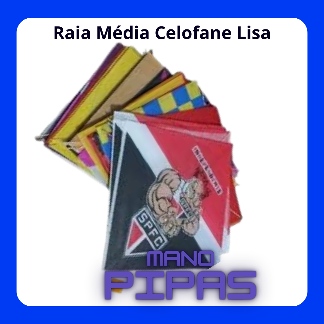 Raia *Pequena Papel* (34x34) com 50 unidades no pacote