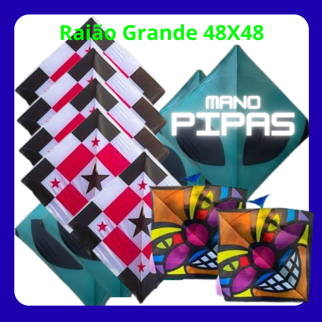 Raião Grande (48X48) Taquara x Fibra com 25 unidades no pacote