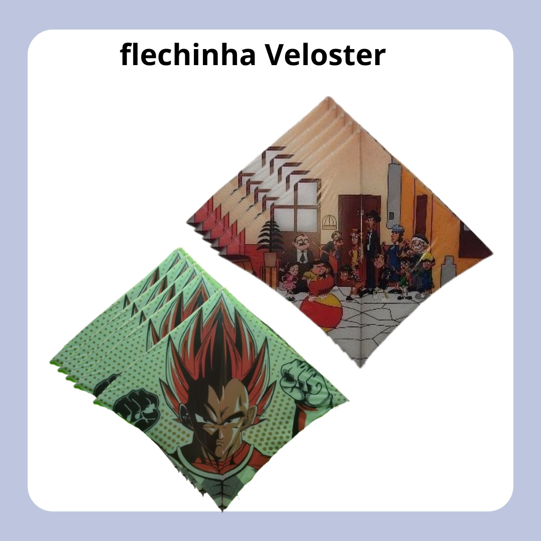 Flechinha *Veloster* com 20 unidades no pacote