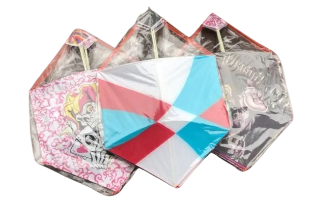 Pct c/10 unds de Pipa Bicudo 60cm Médio Plástico c/rabiola