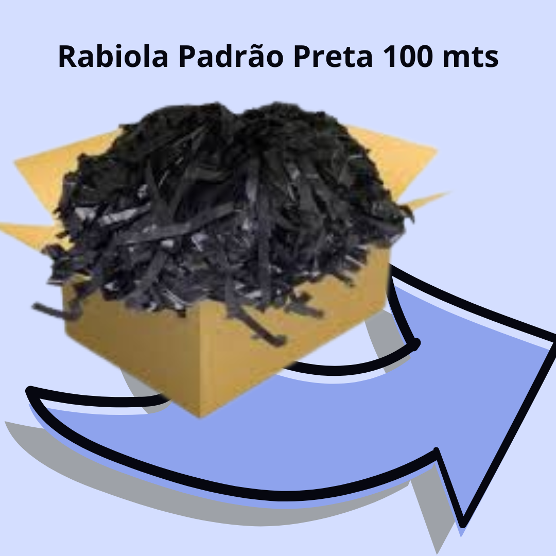 Rabiola Preta Padrão com *100 metros*