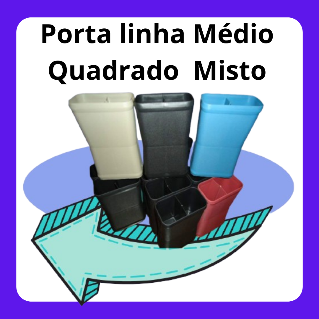 Porta linha *médio quadrado* com 12 unidades