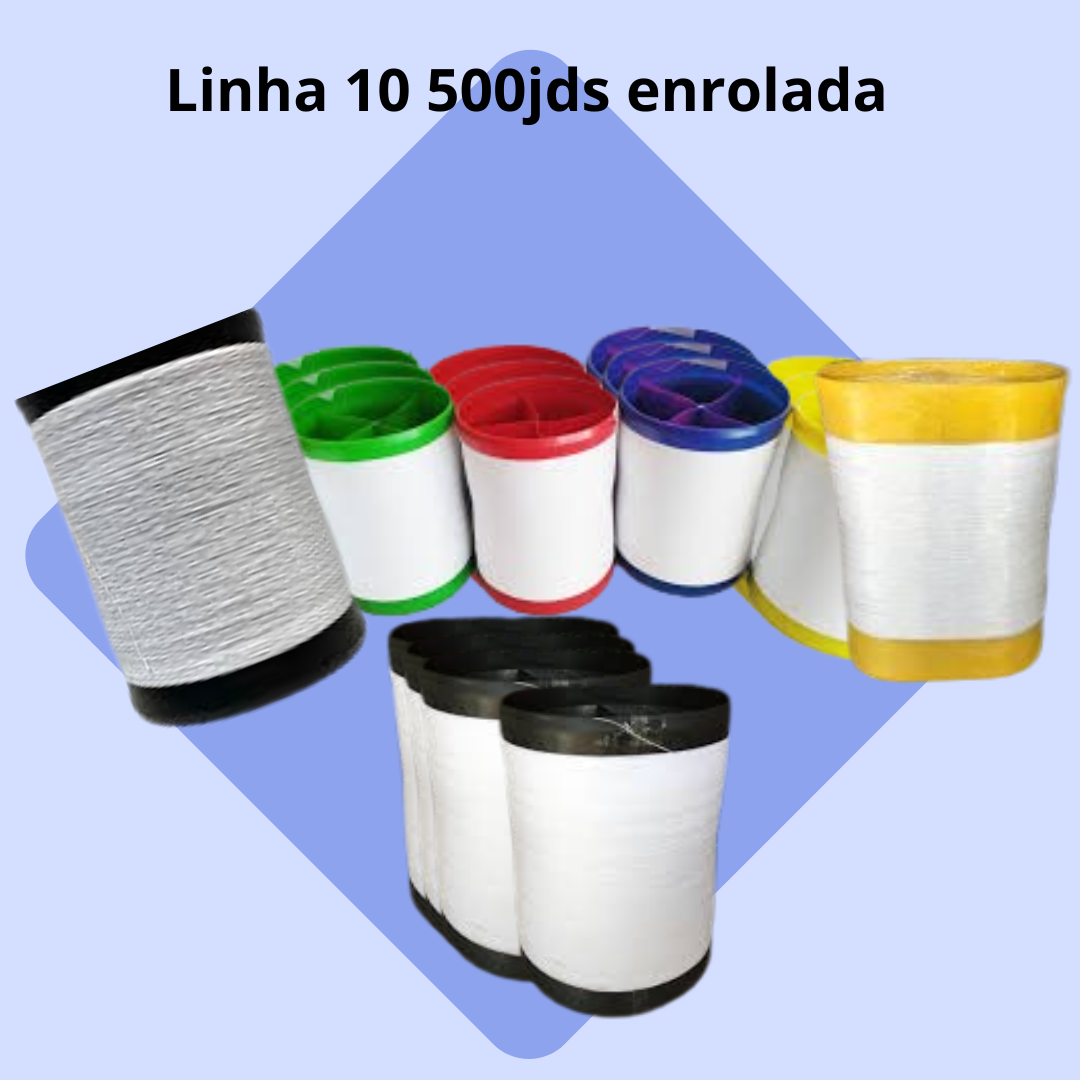 Linha 500 jds Enrolada fio 10