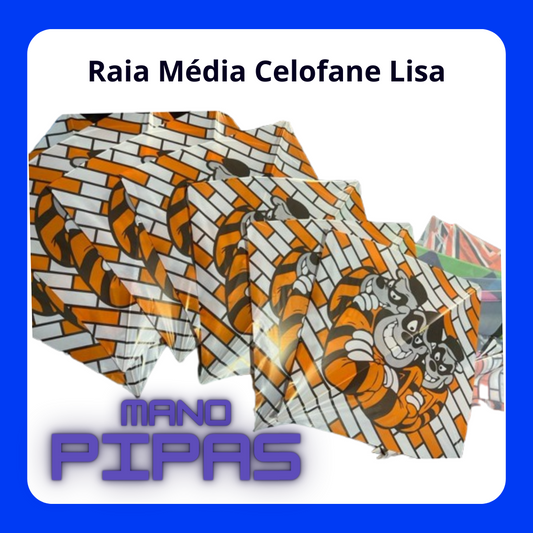 Raia *Média Plástico Desenhos* (38X38) com 20 unidades no pacote