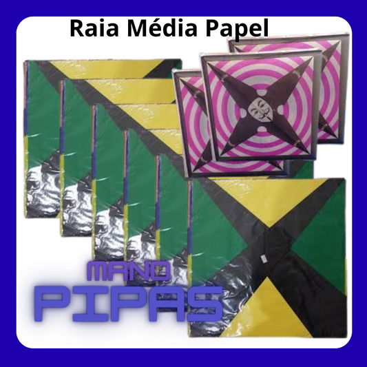 Raia *Média Papel* (38X38) com 25 unidades no pacote