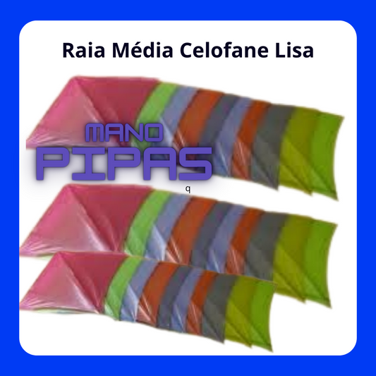 Raia *Média Celofane Lisa* ( 38X38 ) (Fibra x Fibra) com 20 unidades