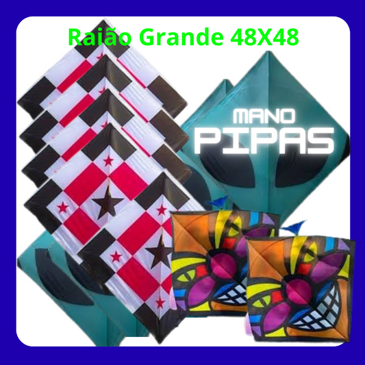 Raião Grande (48X48) Taquara x Fibra com 25 unidades no pacote