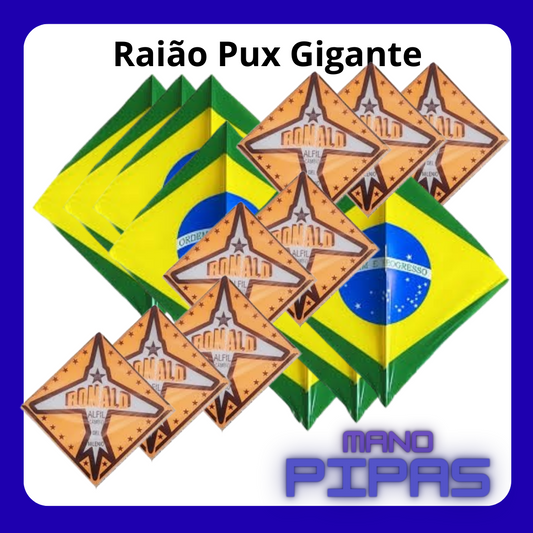 Raião *Pux Gigante* *( 62X62 )*, estampas Vazadas, e pacote com 10 unidades