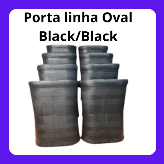 Porta Linha Médio Oval *Black/Black*