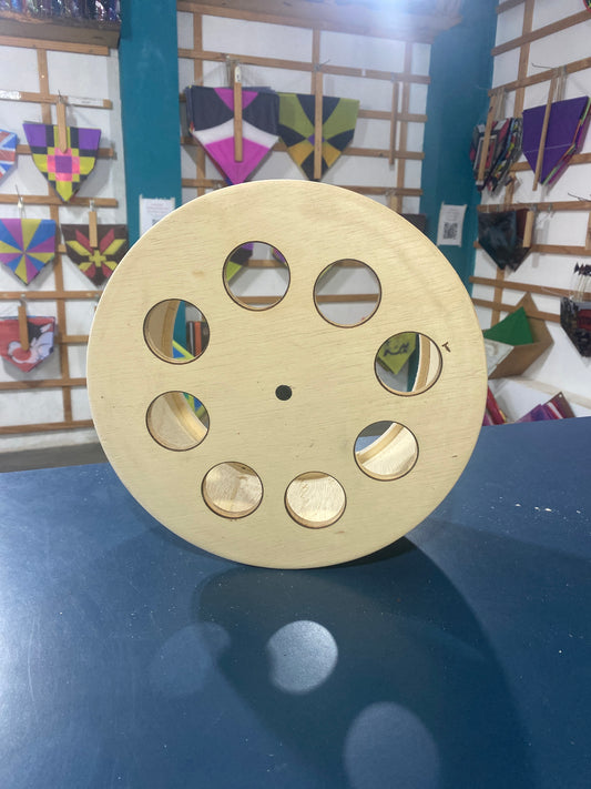 Carretilha 11" de Madeira Lisa