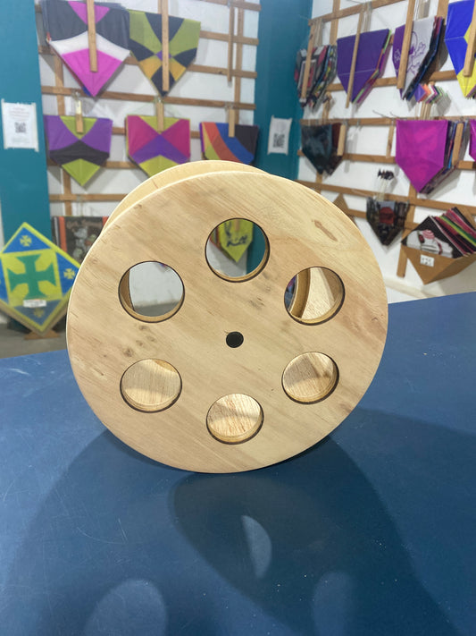 Carretilha 9" de Madeira Lisa