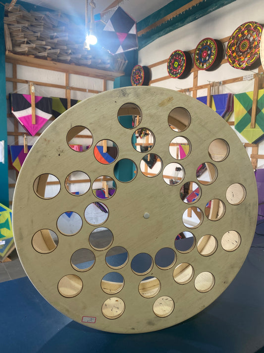 Carretilha 20" de Madeira Lisa