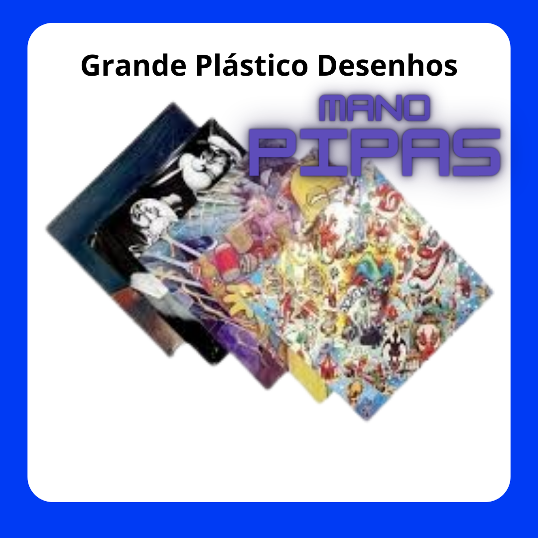 Raia *Grande Plástico Desenhos* (48X48) com 20 unidades no pacote