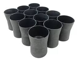 Porta Linha *Pequeno Redondo Tradicional Black/Black* com 12 unidades