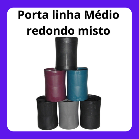 Porta Linha Preto *Médio Redondo* com 12 unidades