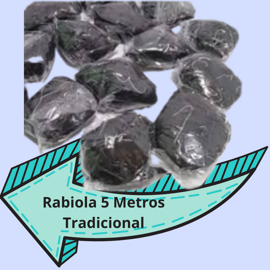 Rabiola Preta Padrão com *20 pacotinhos de 5mts*