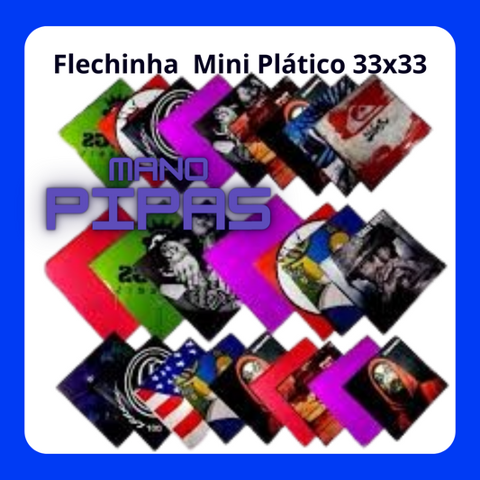 Flechinha *Mini Plástico* (Bambu x Fibra) com 20 unidades no pacote